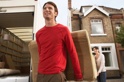 Shepherds Bush residential move with furniture and boxes