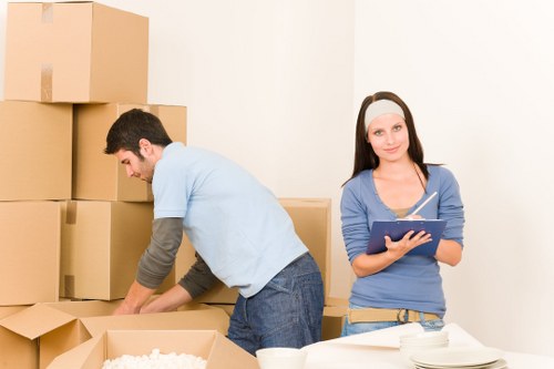 Secure van loading with strapped furniture and safe transport