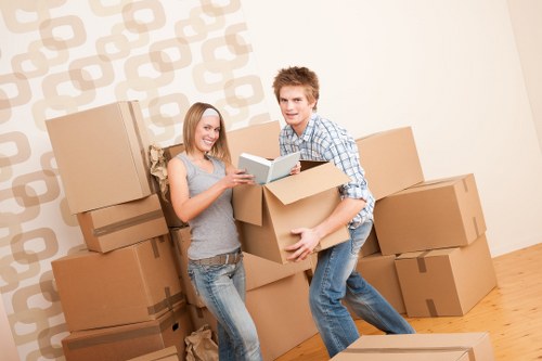 Packing and transporting items for a flat move in West London
