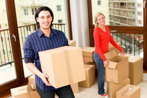 Local moving team handling a commercial move in Shepherds Bush